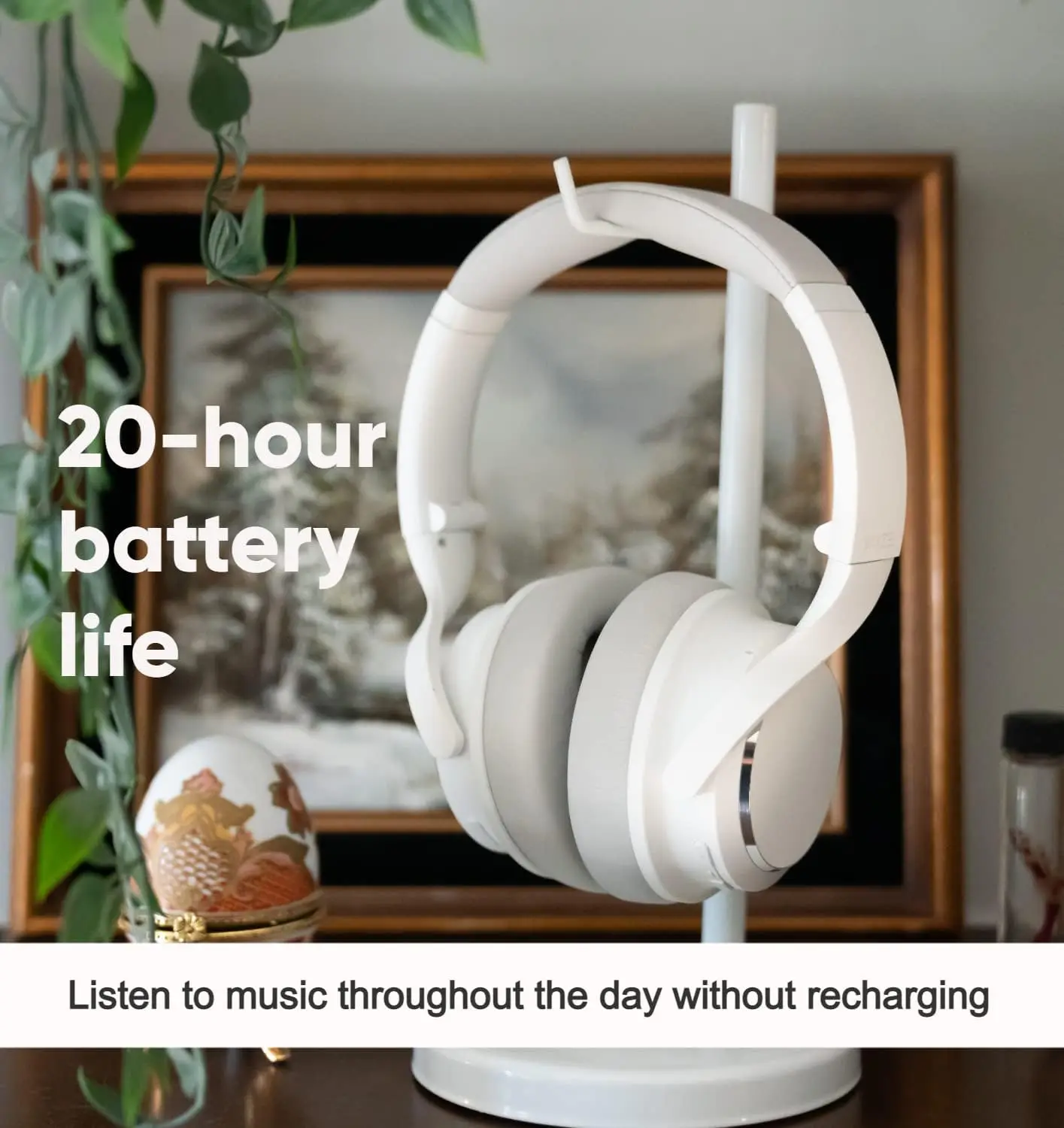 Noise Cancelling Headphones, Over The Ear Headphones with Active Noise Cancellation, High-Fidelity Sound, Transparency Mode